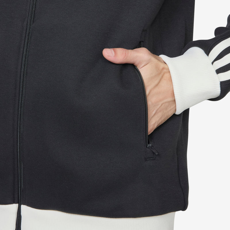 Premium Track Top Black Jackets