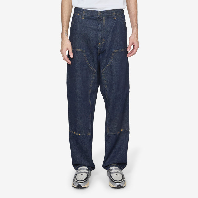 Double Knee Pant Blue Rinsed Pants
