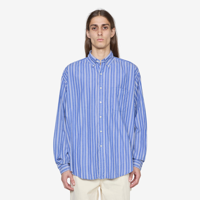 Washed Bload Longsleeve Shirt Blue Shirts