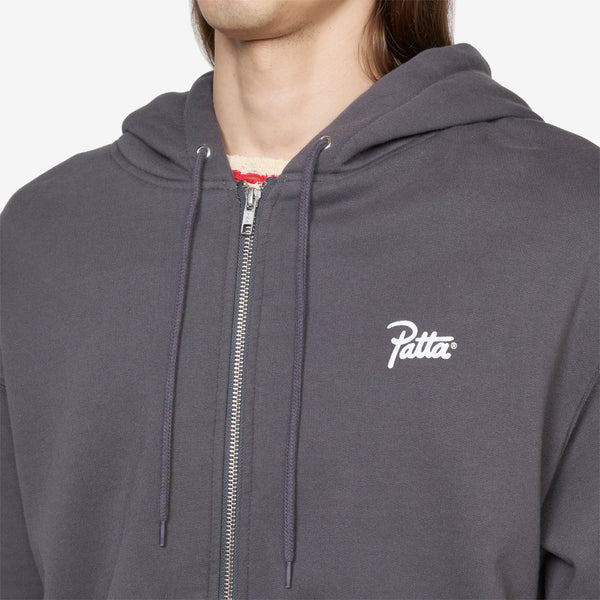 Classic Zip-Up Hooded Sweater Forged Iron Jumpers