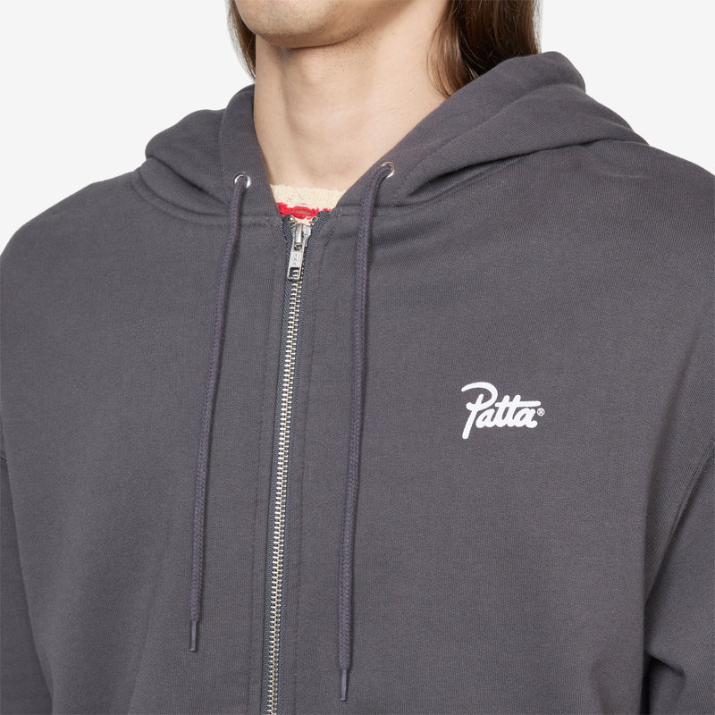 Classic Zip-Up Hooded Sweater Forged Iron Jumpers