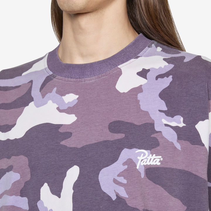 Basic Woodland Camo T-Shirt Navy Cosmos