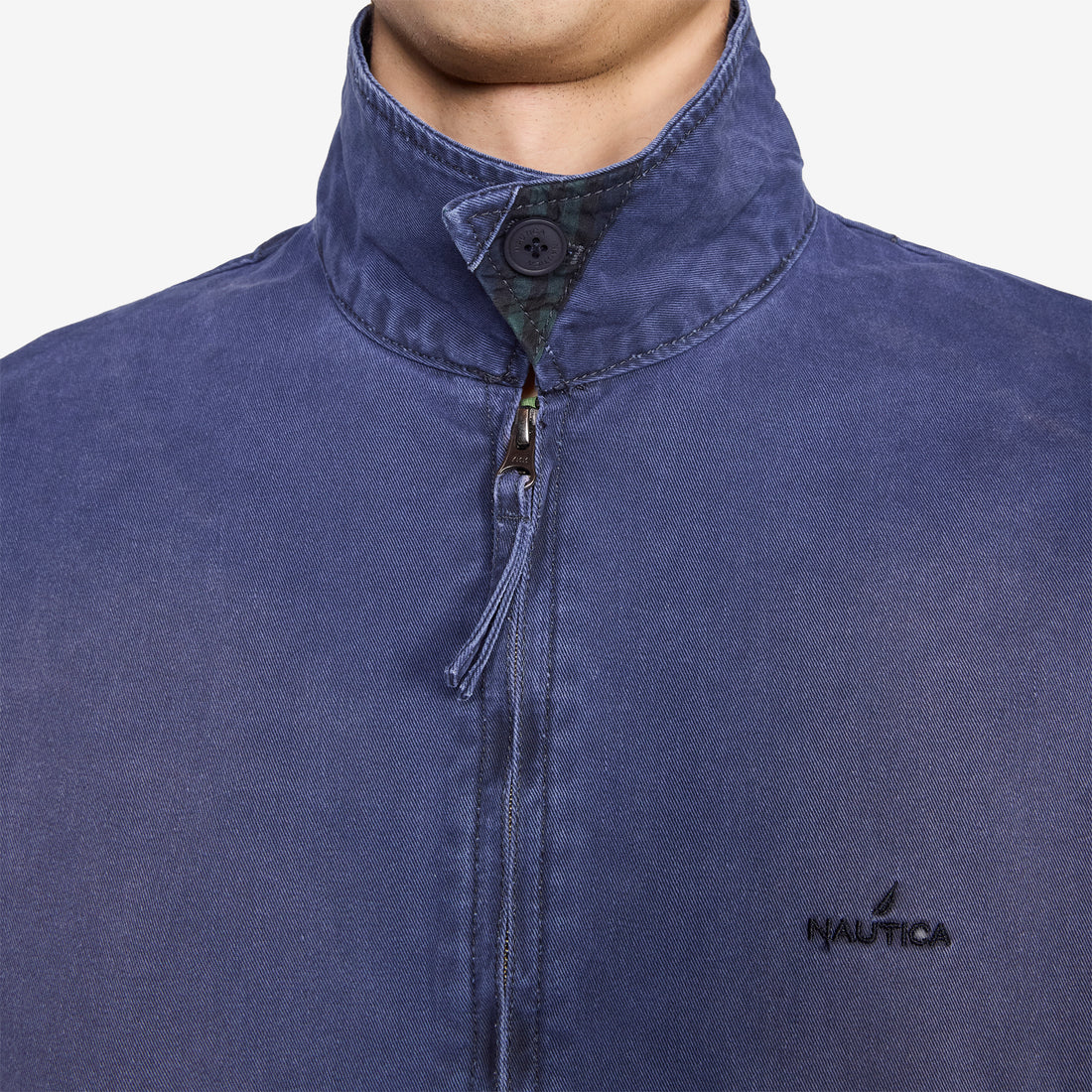 Chino Zip Twill Jacket Navy Jackets