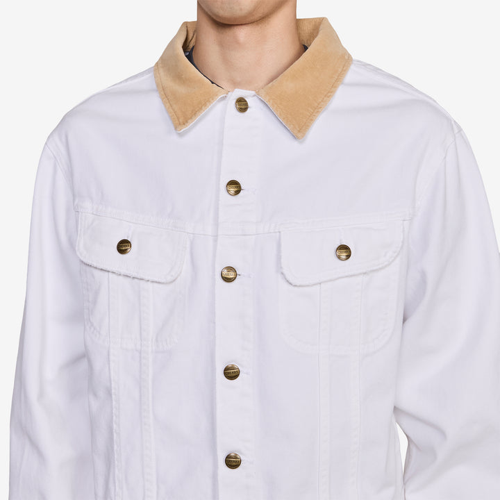 Denim Trucker Jacket Vintage White