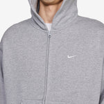 Solo Swoosh Full-Zip Hoodie Dark Grey Heather | Sail