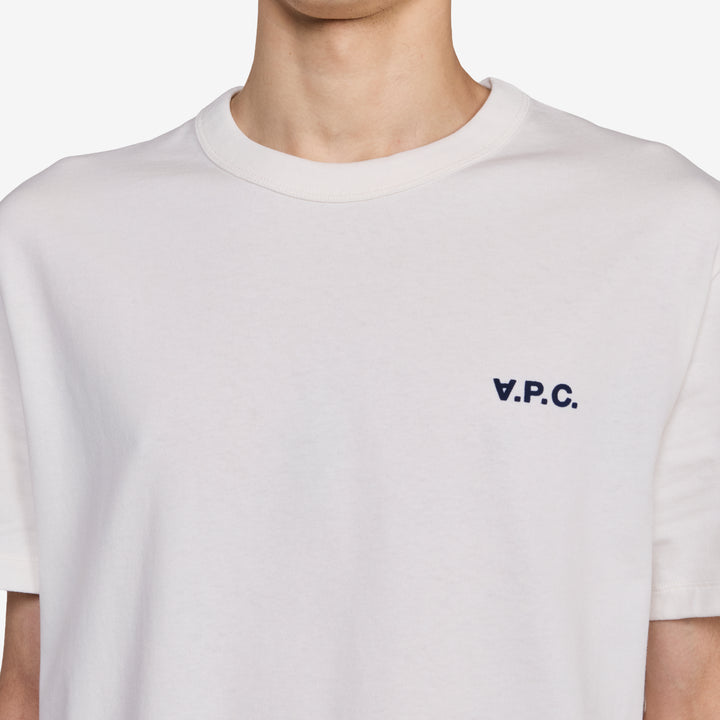 Boxy Small VPC T-Shirt White | Dark Navy