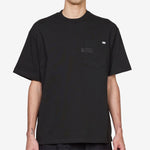 Hidden Logo Pocket Piece Dyed T-Shirt Black