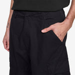 Ripstop Camo Curve Cargo Shorts Black