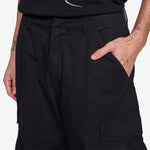 Ripstop Camo Curve Cargo Pants Black