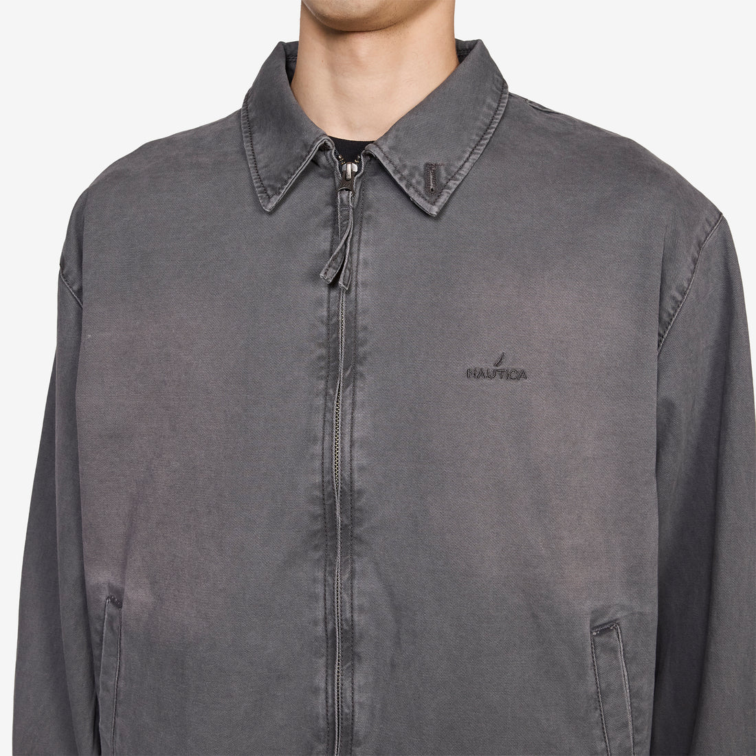 Chino Zip Twill Jacket Charcoal Jackets