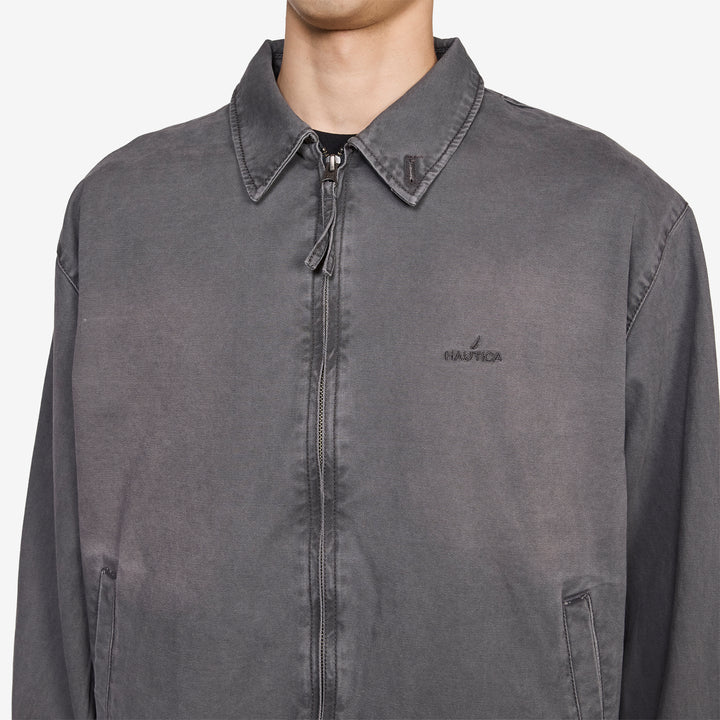 Chino Zip Twill Jacket Charcoal