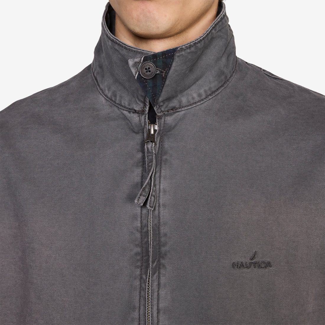 Chino Zip Twill Jacket Charcoal Jackets