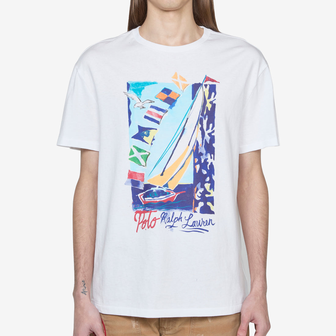 Classic Fit Sailboat Jersey T-Shirt Classic Oxford White Tees