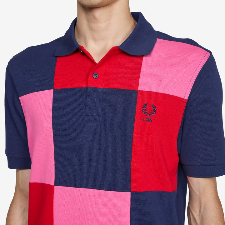 Fred Perry x Square Patchwork Polo Navy | Mix