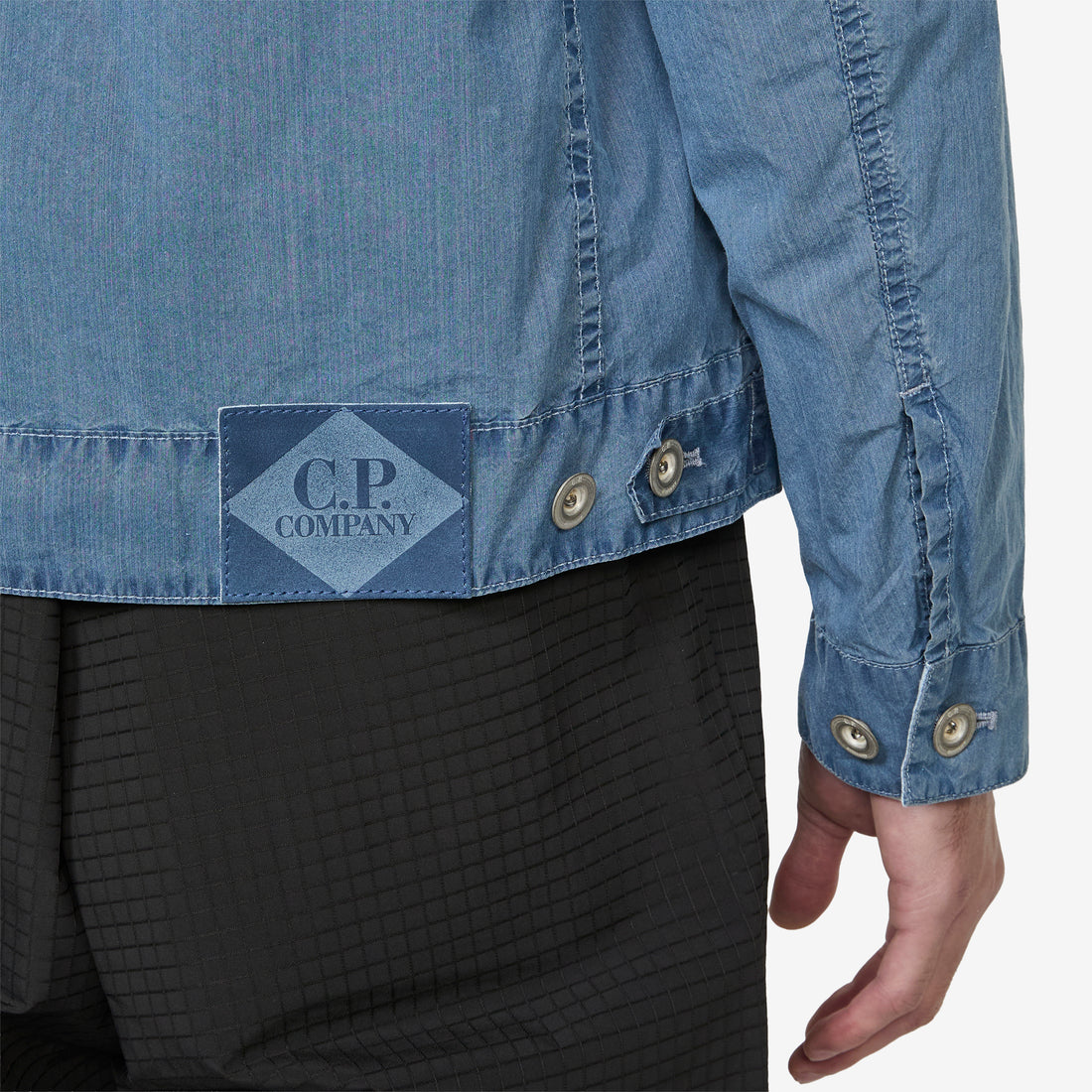 50 Fili Indigo Bleached Goggle Jacket Stone Bleach Jackets