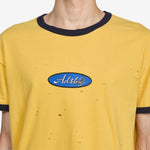 ADSB Logo Patch Ringer T-Shirt Yellow