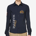 Sleazy Sports Shirt Navy Blue