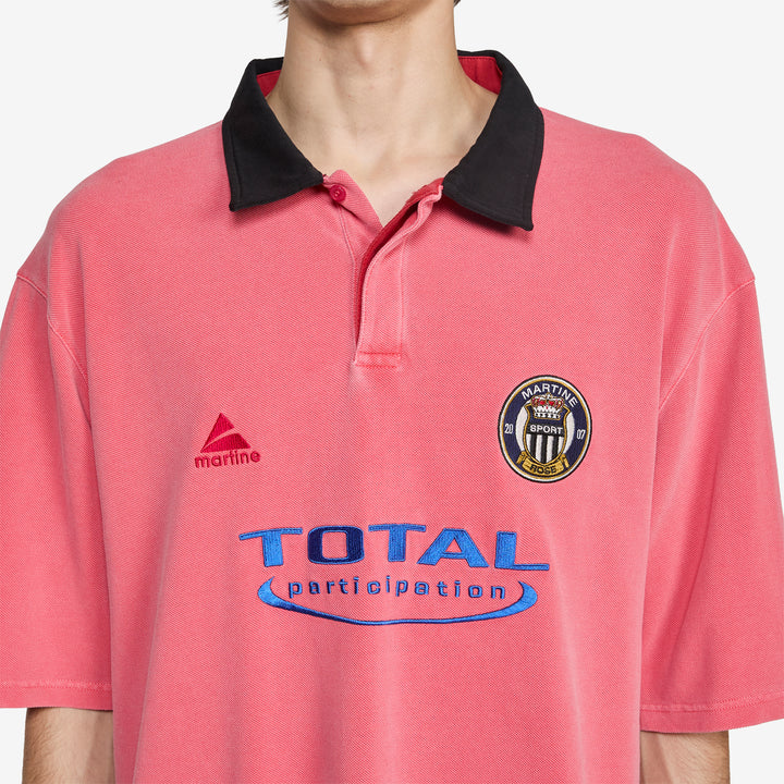 Oversized Polo Washed Pink