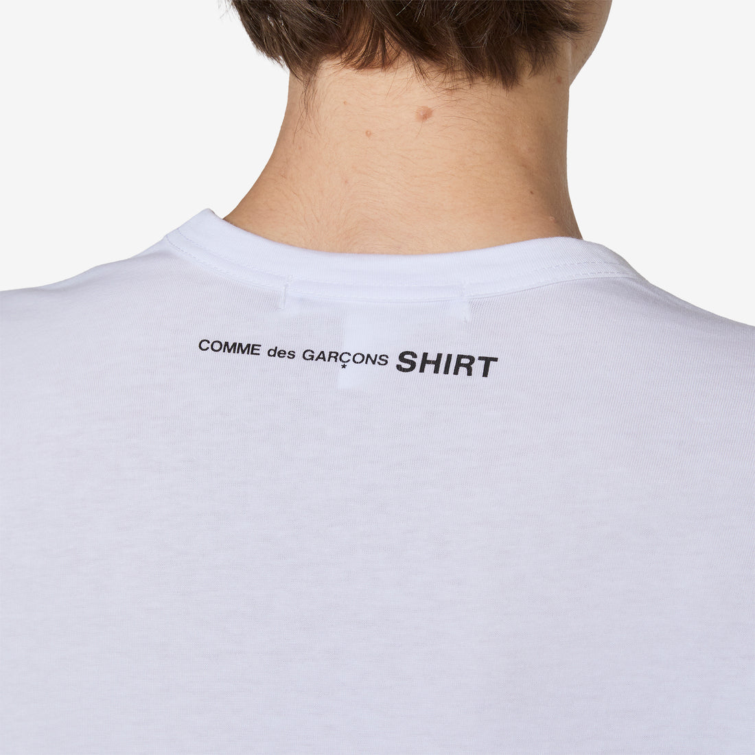 Neck Logo T-Shirt White Tees