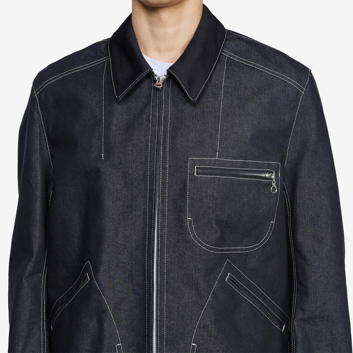 Reactive-Dyed Denim Jacket Indigo