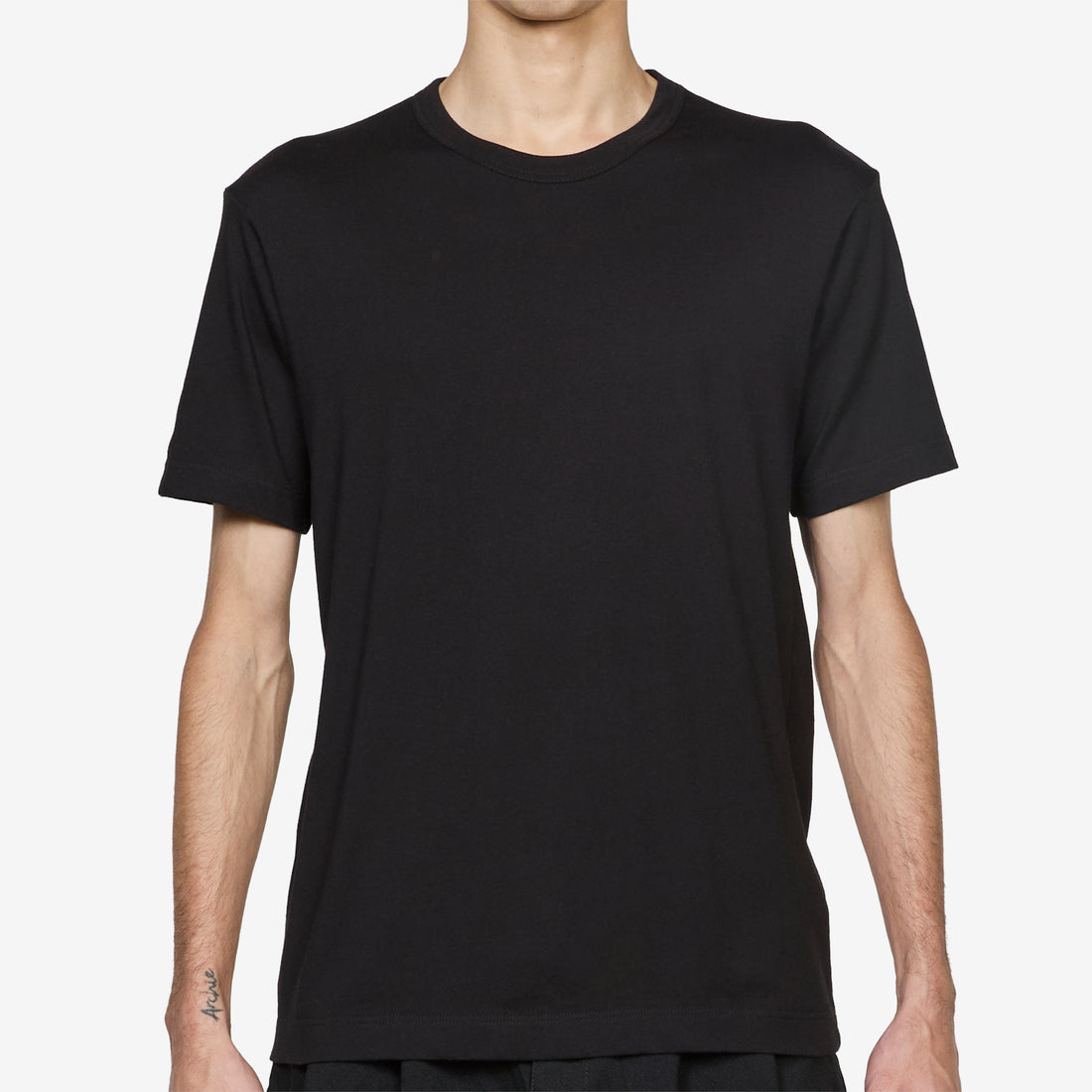 Neck Logo T-Shirt Black Tees
