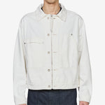 Bull Denim Zip Jacket Gauze White