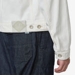 Bull Denim Zip Jacket Gauze White