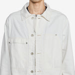 Bull Denim Zip Jacket Gauze White