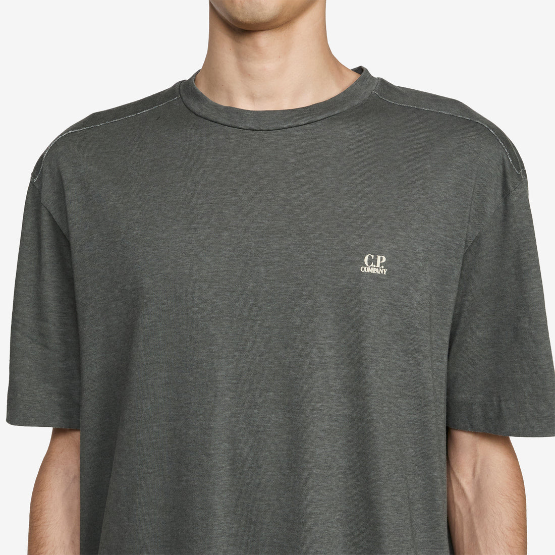20/1 Jersey Plated Logo T-Shirt Gunmetal Tees
