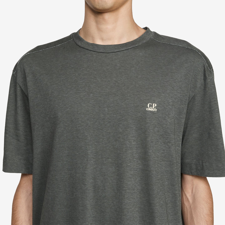 20/1 Jersey Plated Logo T-Shirt Gunmetal