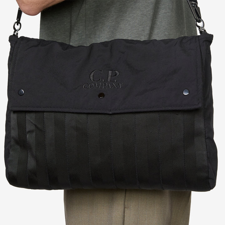 Herringbone Shoulder Bag Black