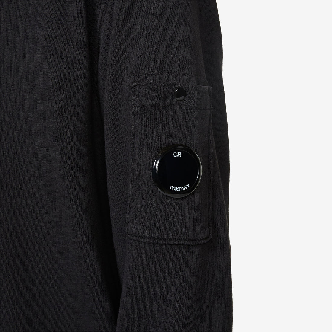 Malfilè Fleece Lens Crewneck Sweatshirt Black Shirts
