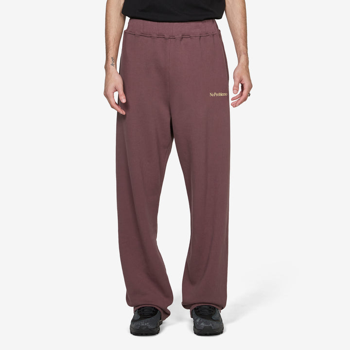 Mini Problemo Straight Sweatpant Brown Front