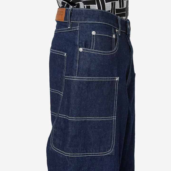 Cargo Monkey Fit Jeans Rinse Blue