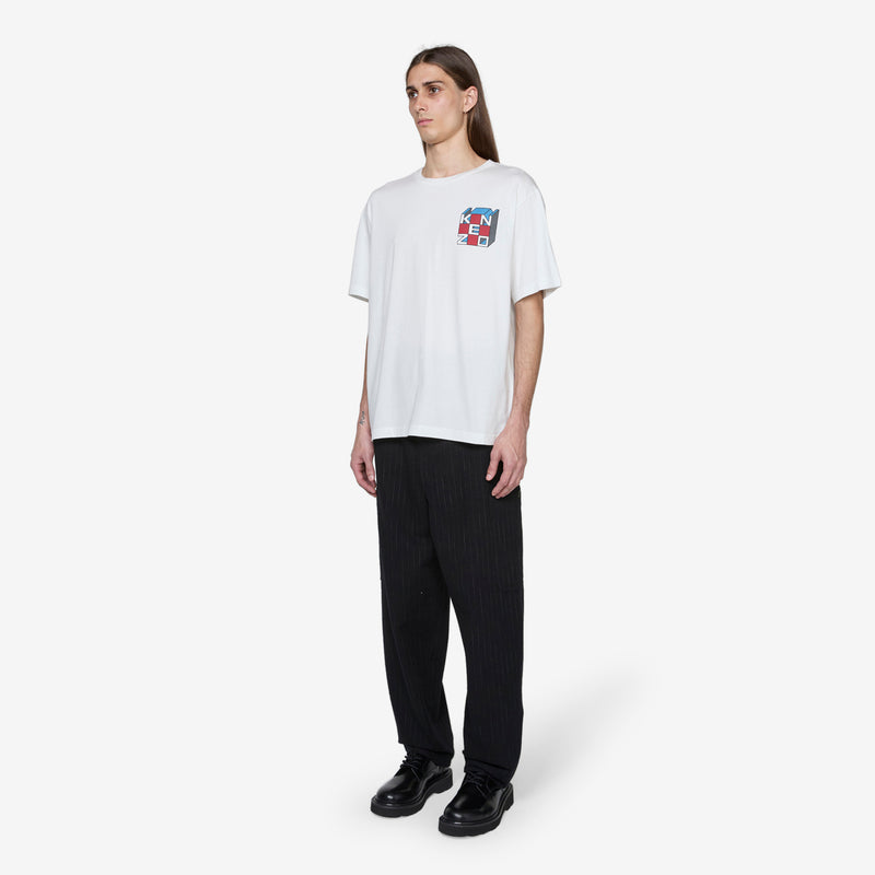 'KENZO Kube' Oversized T-Shirt Off White Tees
