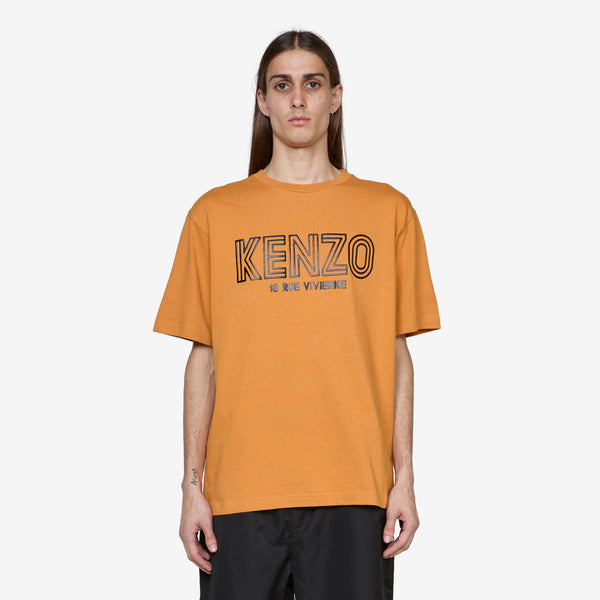 'KENZO Archive 1970' Oversized T-Shirt Medium Orange Tees