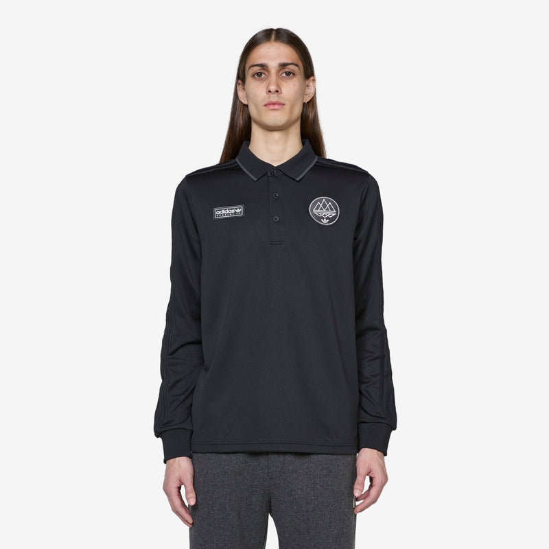 SPZL F.C. Longsleeve Polo Shirt Utility Black Shirts