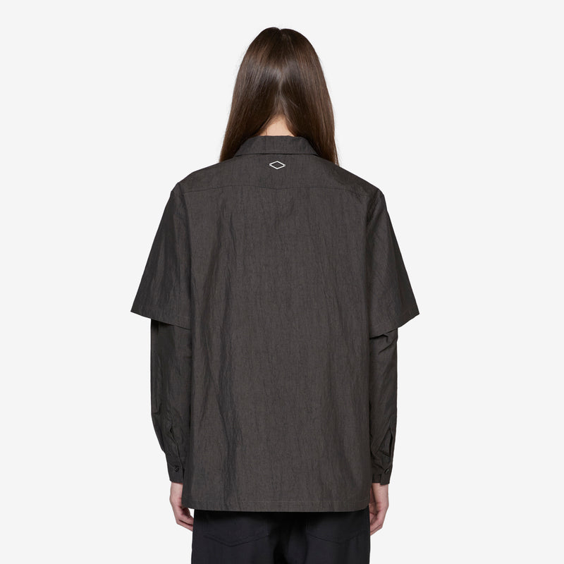 Two-Layered Longsleeve Shirt Dark Grey Shirts