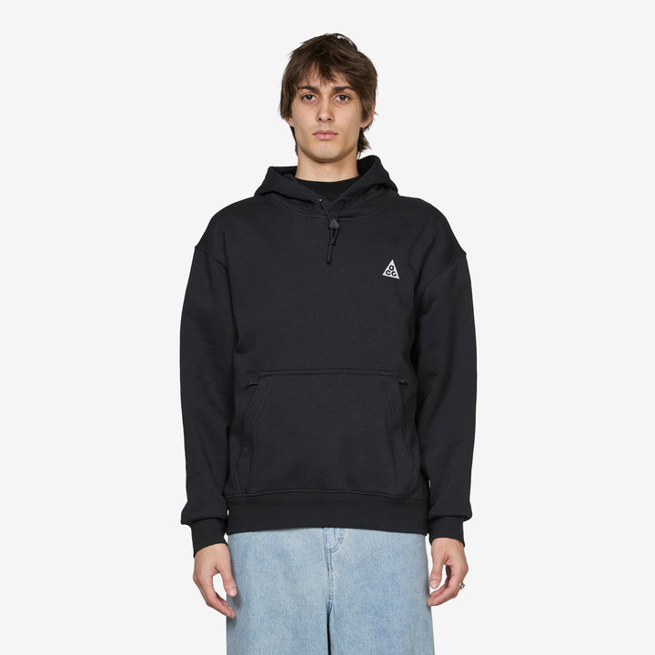 ACG 'Tuff Fleece' Dri-FIT Pullover Hoodie Black | Summit White Front