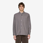 Open B. D. Dobby Plaid Shirt Navy