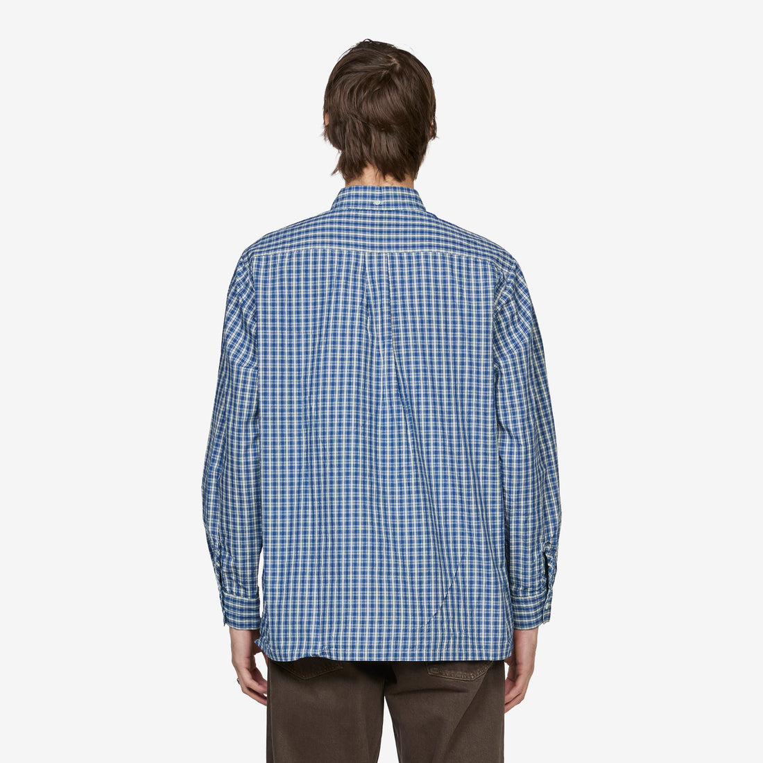 Open B. D. Dobby Plaid Shirt Navy Shirts
