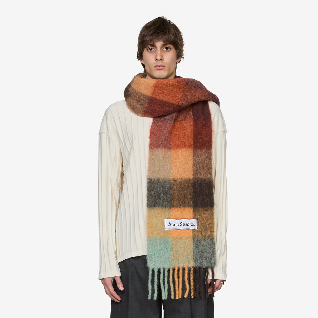 Vally Scarf Chestnut Brown | Yellow | Green Accessories
