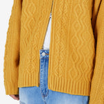 Santiago Fisherman Cardigan Mustard