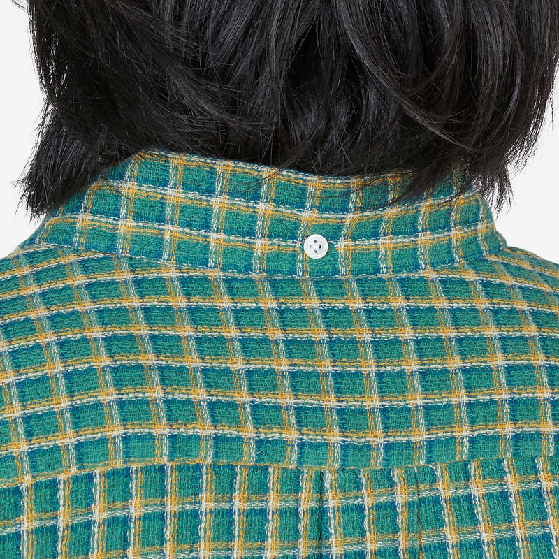Open B.D. Panama Check Double Face Shirt Green