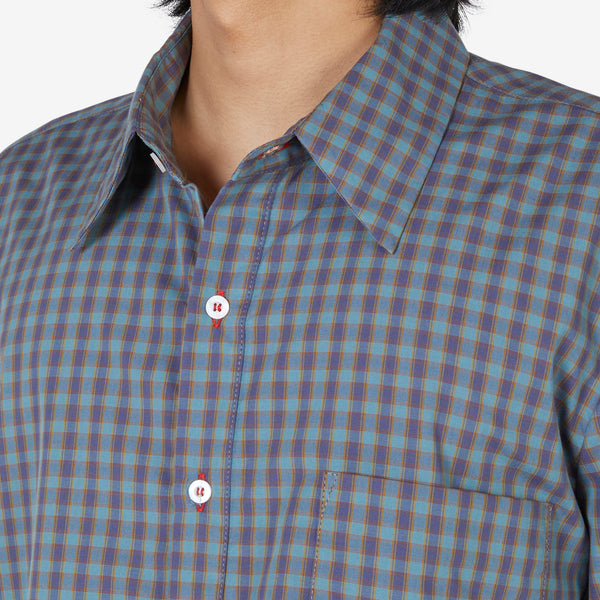 Summer Shirt Blue Mustard