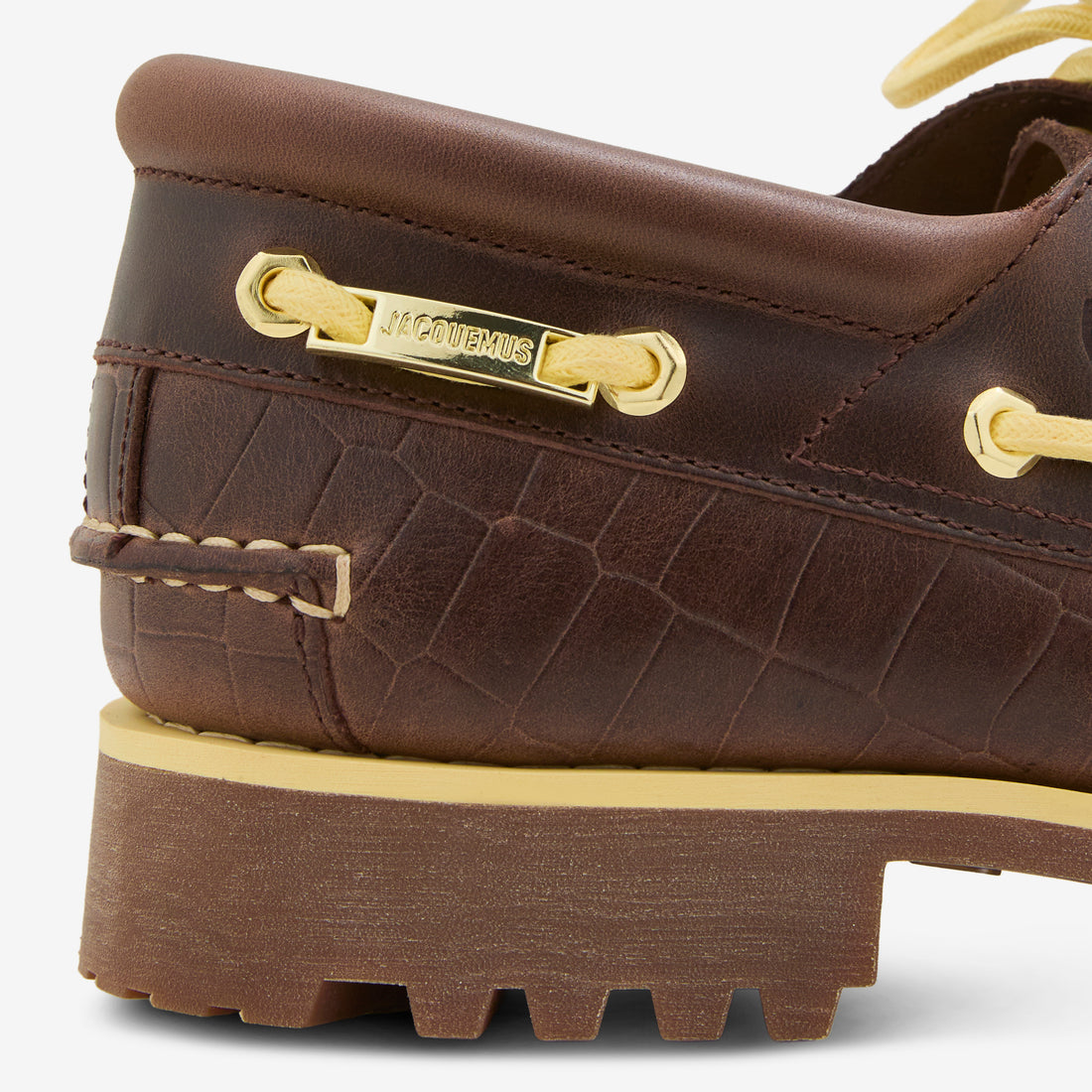 Jacquemus x Authentic Boat Shoe Dark Brown Croc Footwear