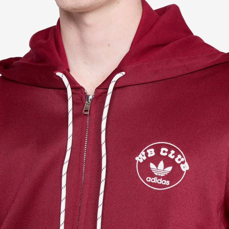 Wales Bonner x Track Hoodie Collegiate Burgundy Jumpers
