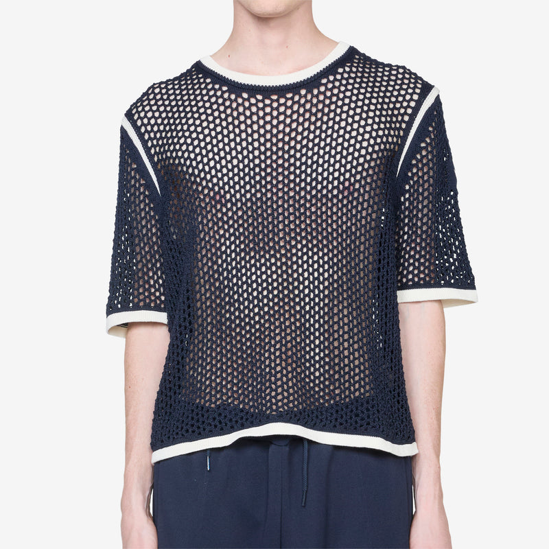 Wales Bonner x Knit Top Night Navy Tees