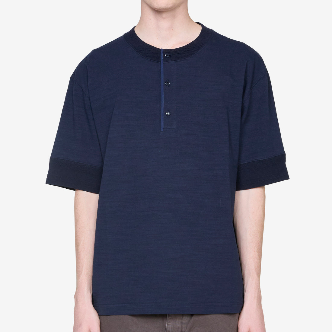 Donald Henley T-Shirt Dark Navy Tees