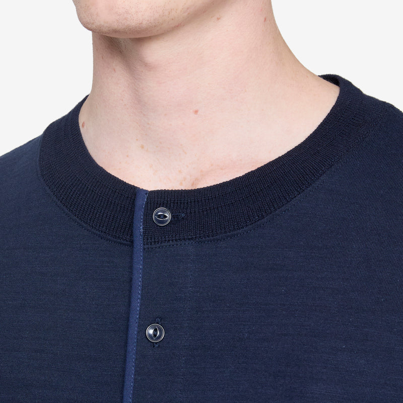 Donald Henley T-Shirt Dark Navy Tees